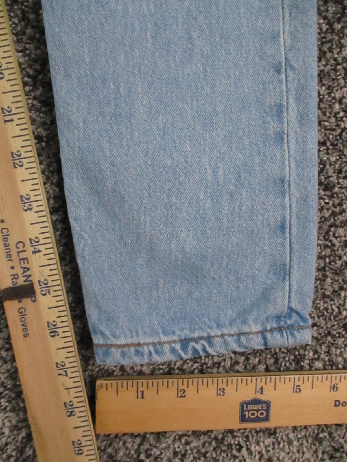 Levis 501 S Big E Jeans Womens 27×27 Blue Denim Skinny High Waist Western Retro