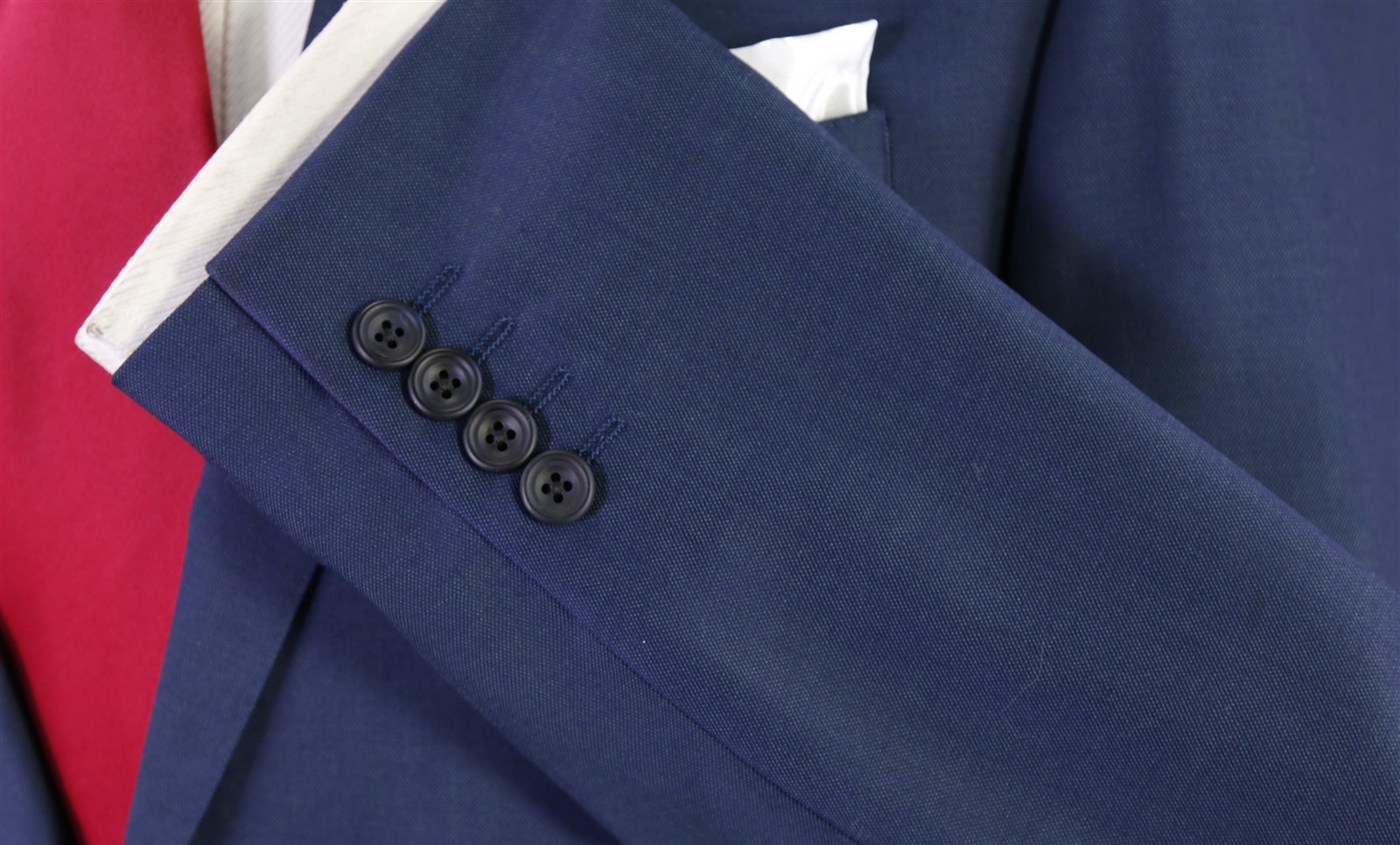 Richard James Savile Row Blue Green 2-Btn Wool Slim Fit Suit 36R