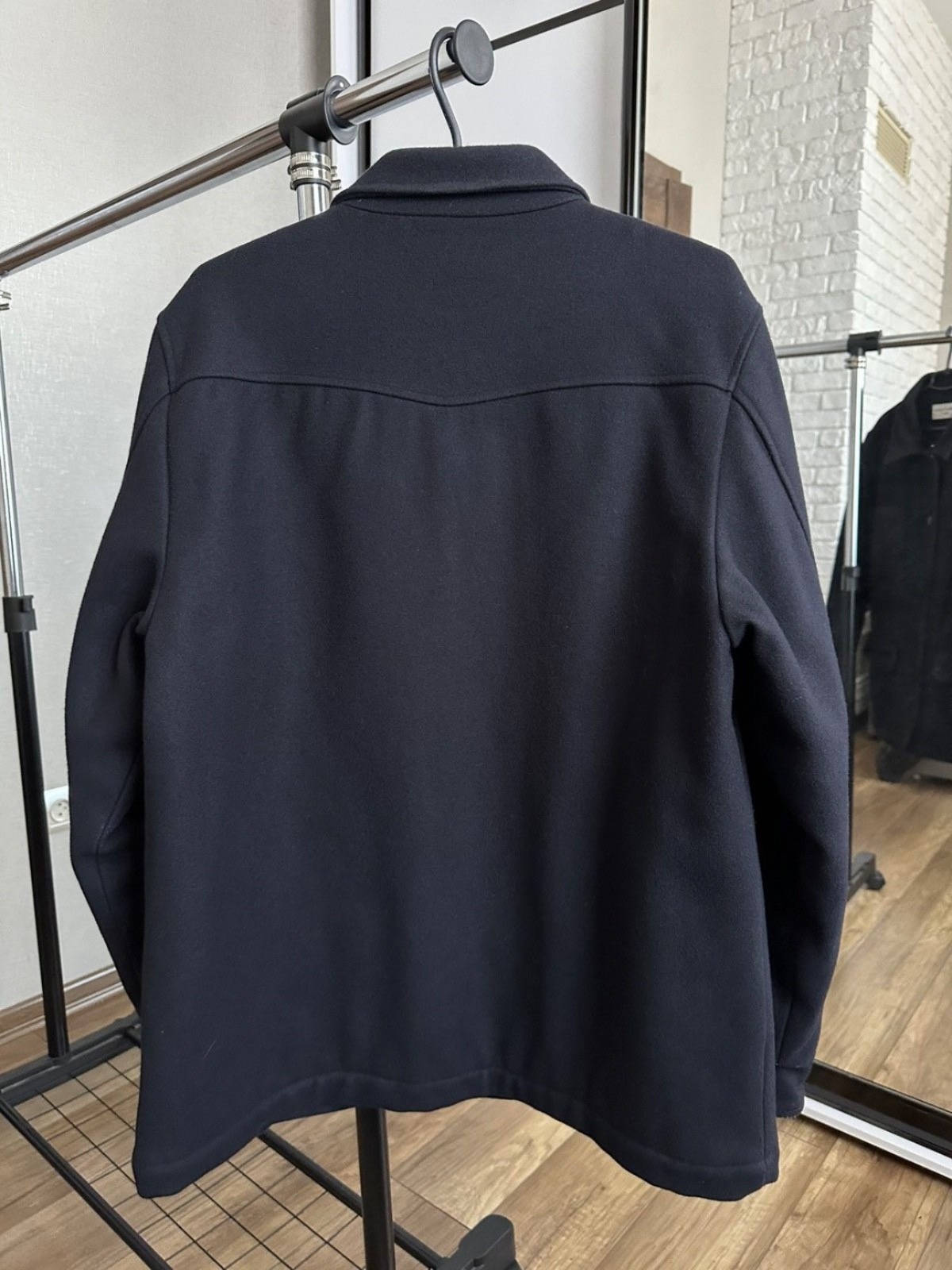 Officine Generale Paris Wool Navy Blue Vasco Jacket Size Large Men’s
