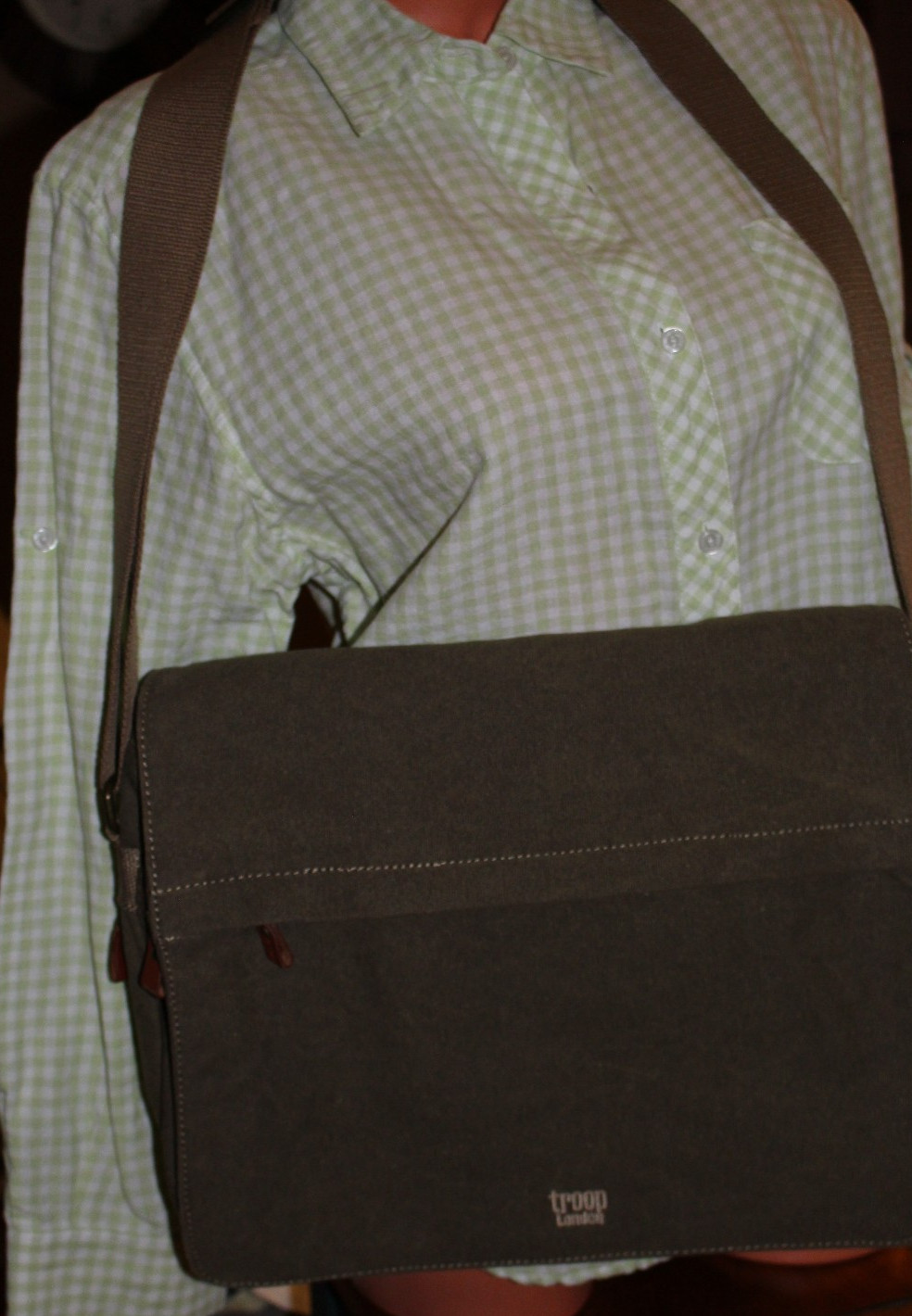 Troop London Messenger Bag – Green NWOT