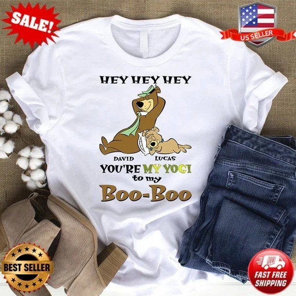 You’re My Yogi To My Boo-boo Personalized Name Yogi Bear T-Shirt S-5XL FREESHIP