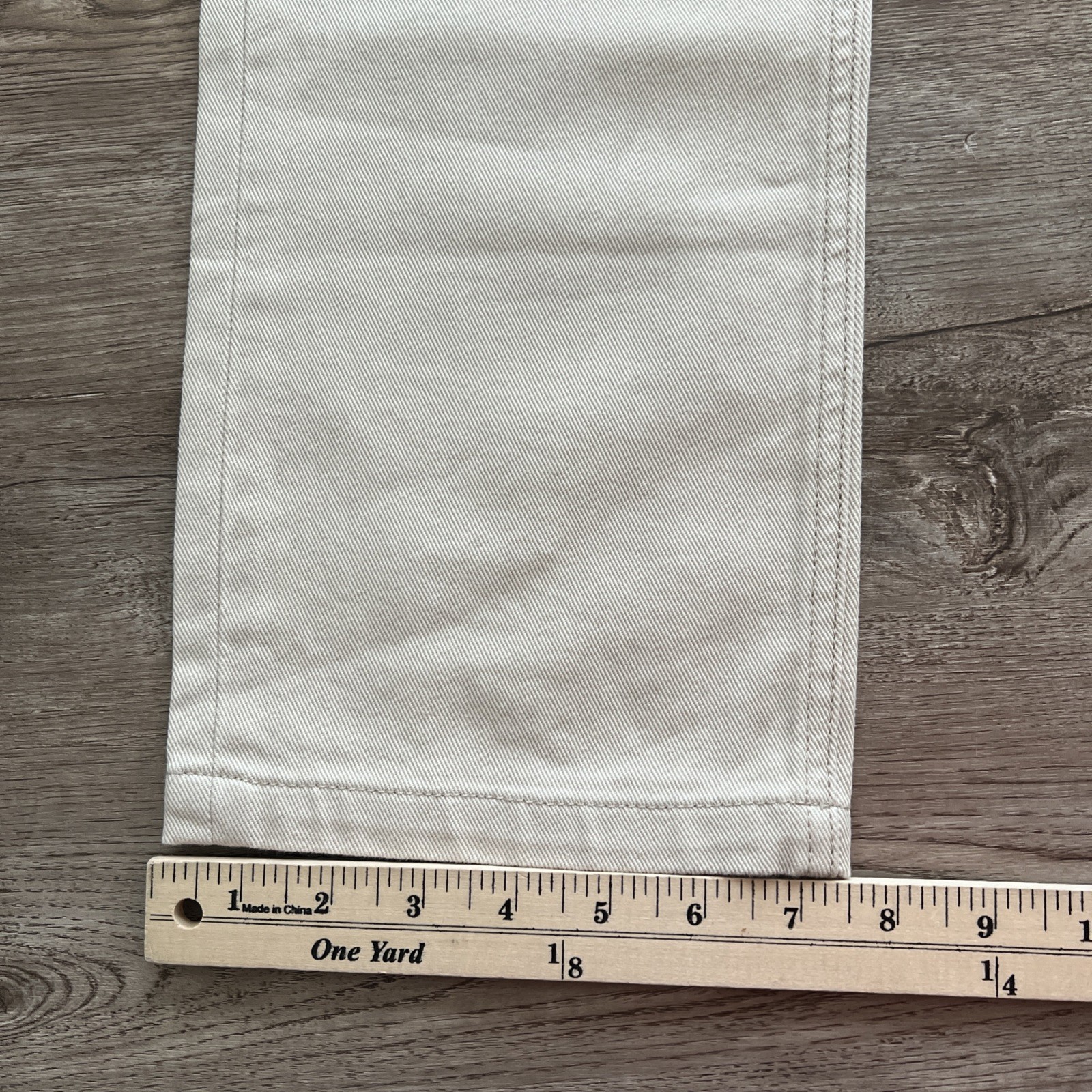 WESC Eddys Chino Pant Mens 30×32 Moon Beam Straight Fit Cotton NWT