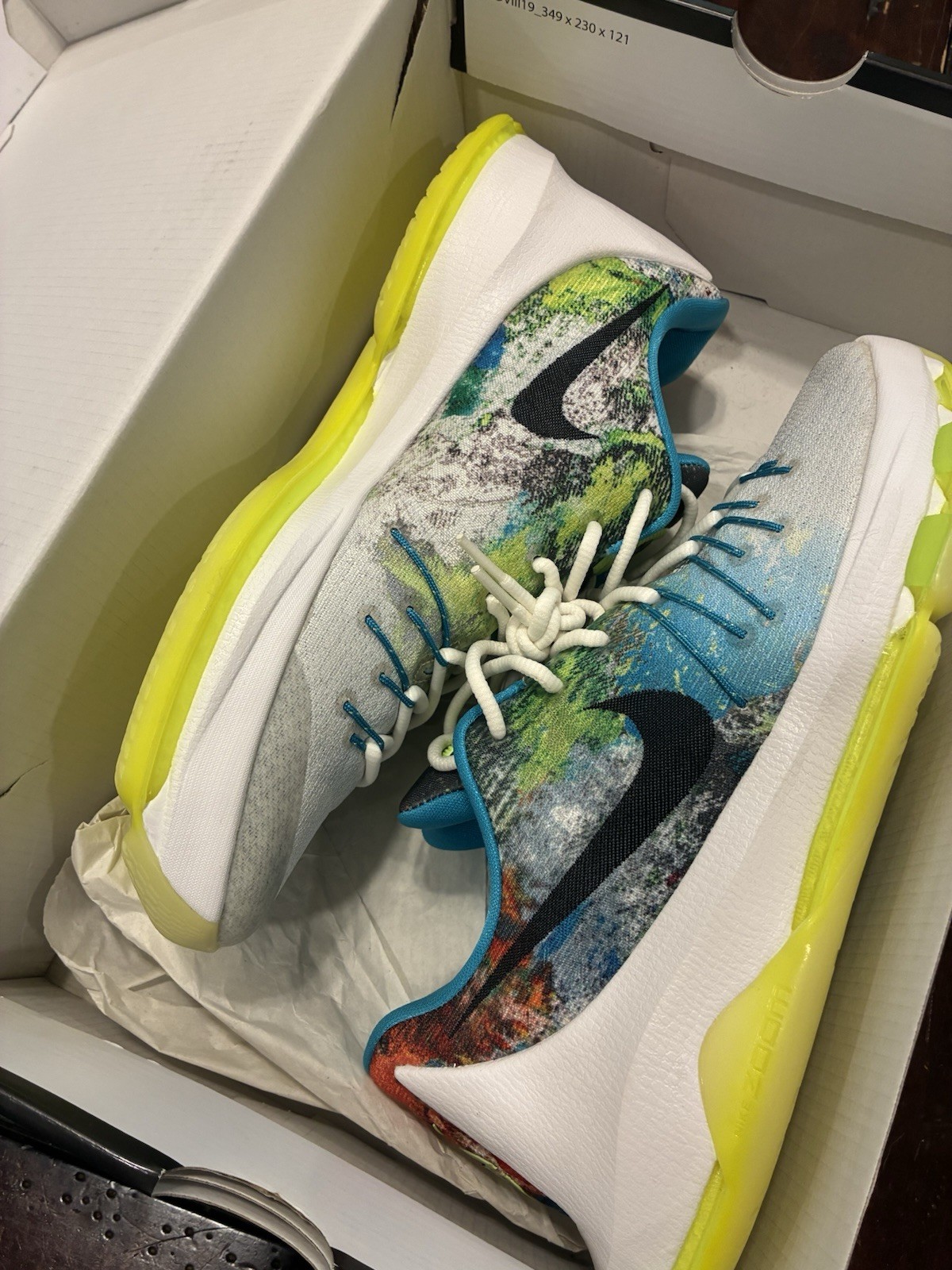 Nike KD 8 N7 Kids US 9 Low Top Basketball Sneakers Multicolor 811363-123