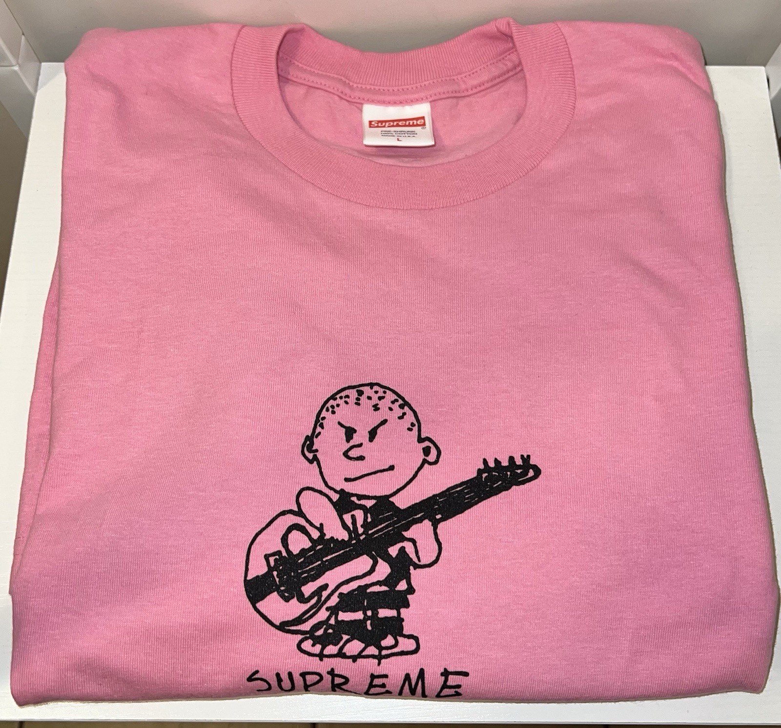 SUPREME Rocker Tee Pink Size: L Authentic FW21 (NWOT)