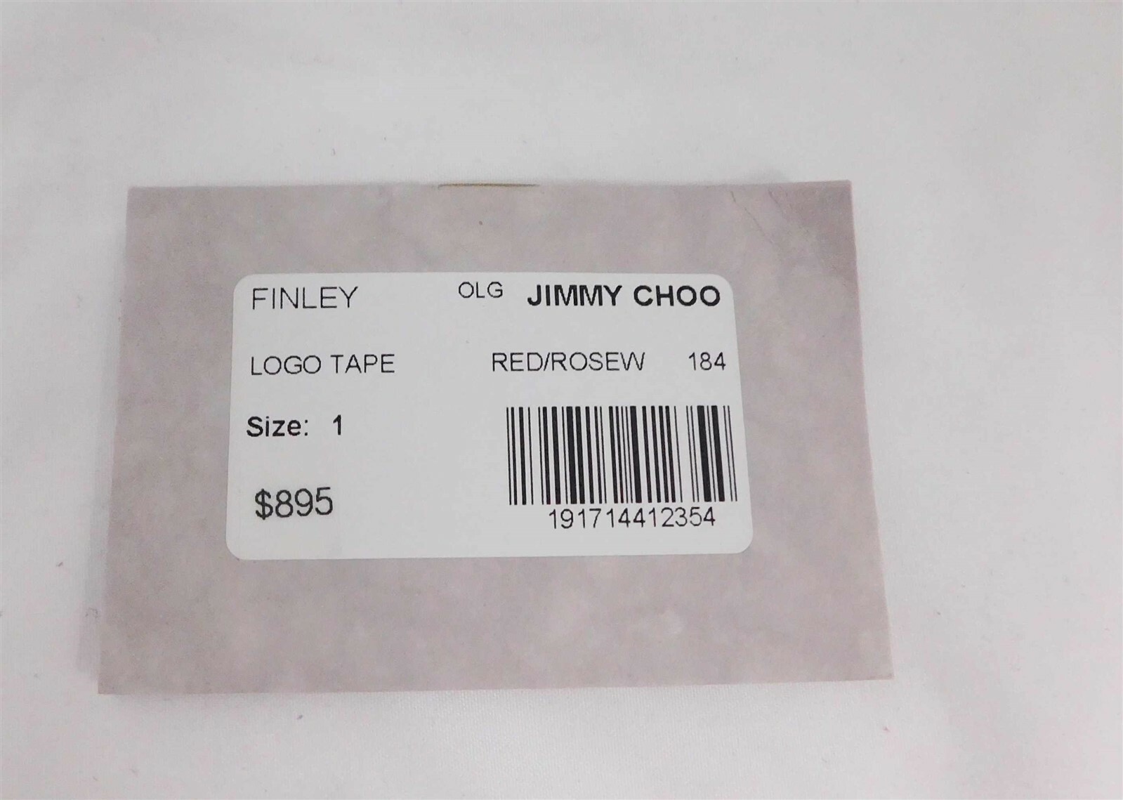 New Jimmy Choo Finley Red logo Chain Shoulder Crossbody Bag Italy