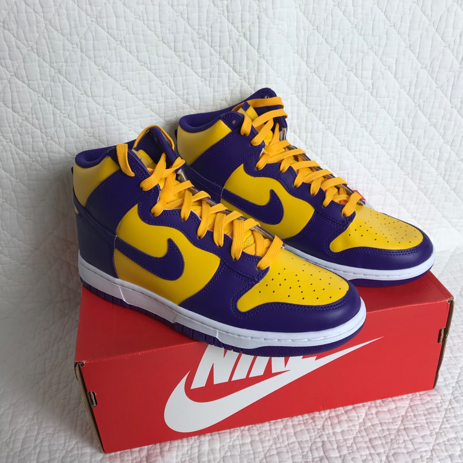 Nike Dunk High Retro Shoes Men’s SZ 9.5 Court Purple DD1399-500 NWB