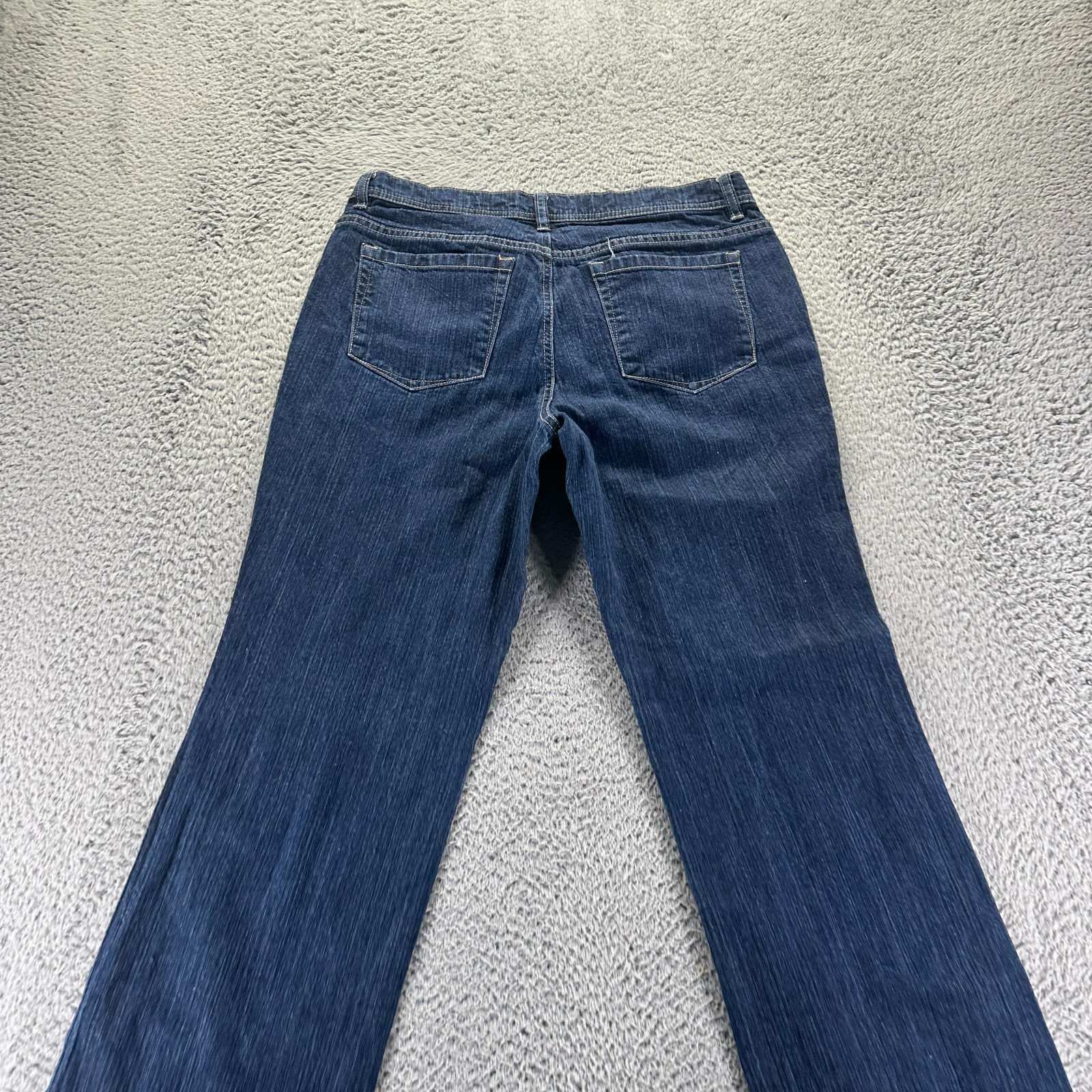 Axcess Jeans Women’s 12 Blue Cotton Denim Bootcut Relaxed Fit Workwear Stretch