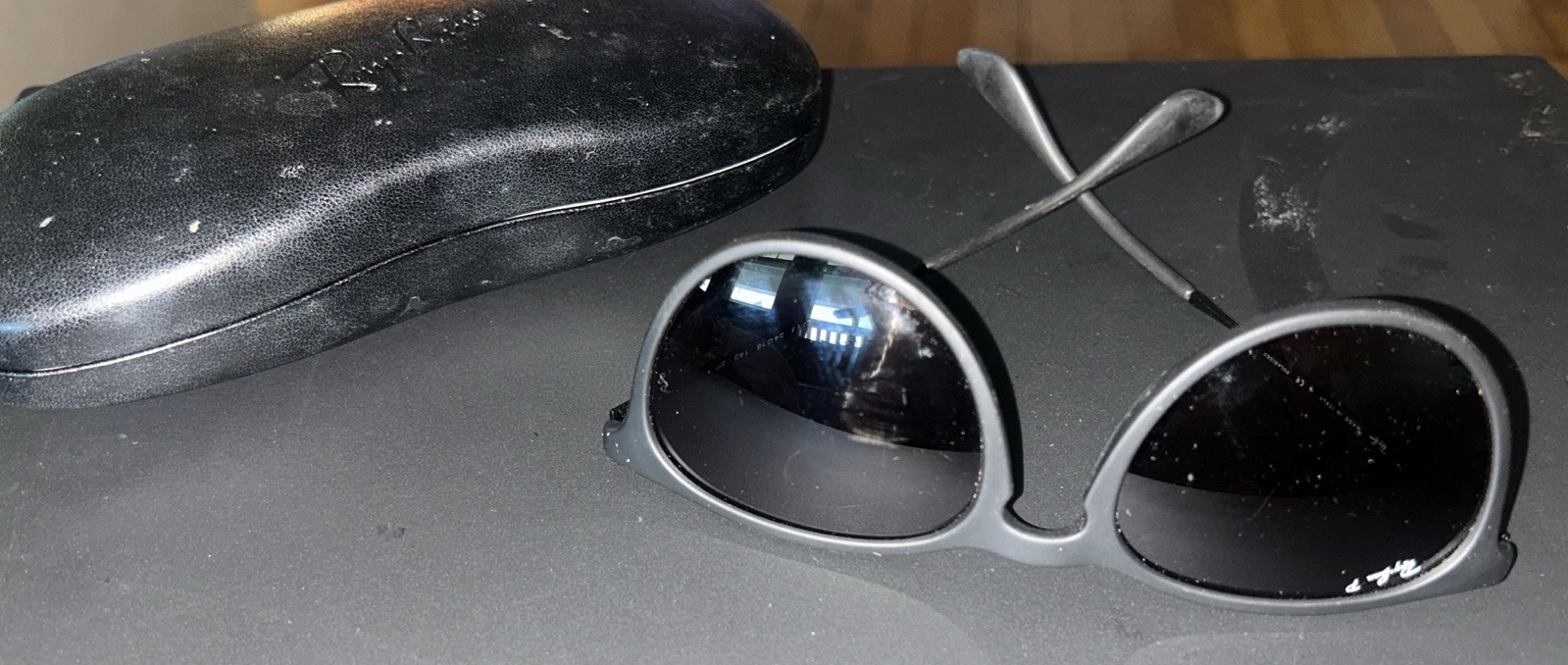 Ray-Ban RB4171 Erika Matte Black/ Grey Polarized Gradient Women’s Sunglasses