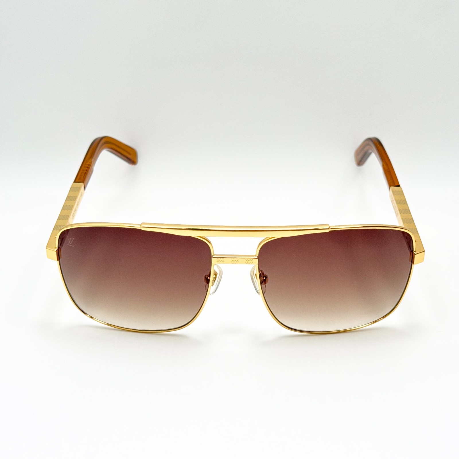Louis Vuitton Attitude Z0259U Sunglasses Gold Frame Brown Lens 59-16-140