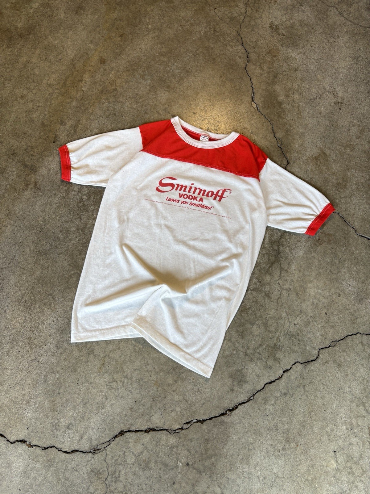 Vintage 1979 Smirnoff Vodka Promotion Shirt Mens Size M