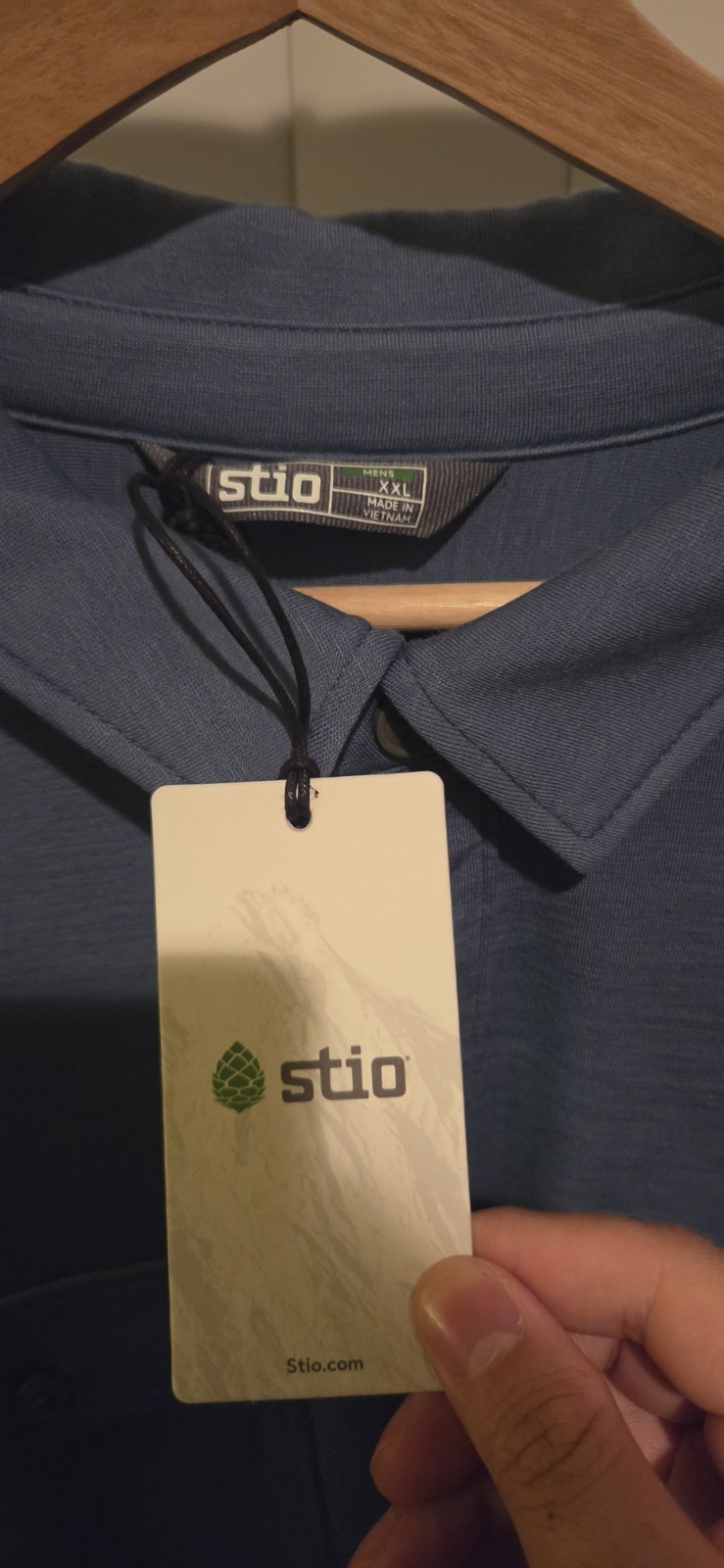 Stio Alpin Midweight Merino Wool Tencel Blend Shirt Jacket Mens XXL Blue NWT LS