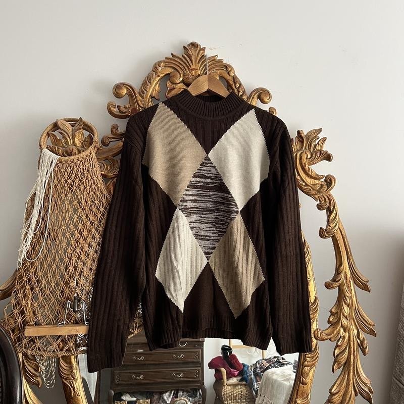 Men Moschino Sweater Brown M