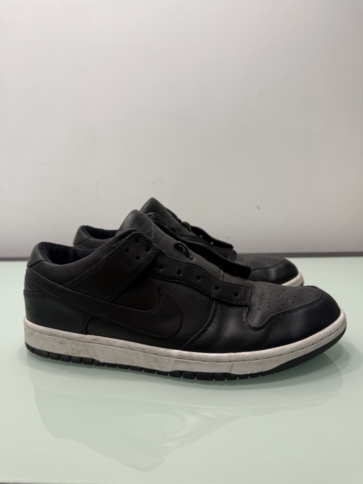 NikeLab Dunk Lux Low Black Mens Size 13 ( No Laces) Skate