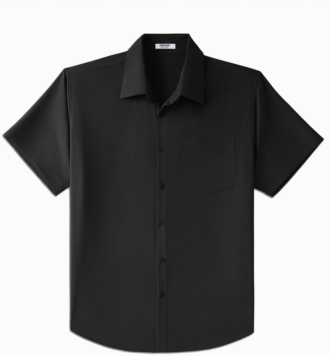 COOFANDY Big & Tall Shirts for Men Short Sleeve Button down Casual Dress Shirts