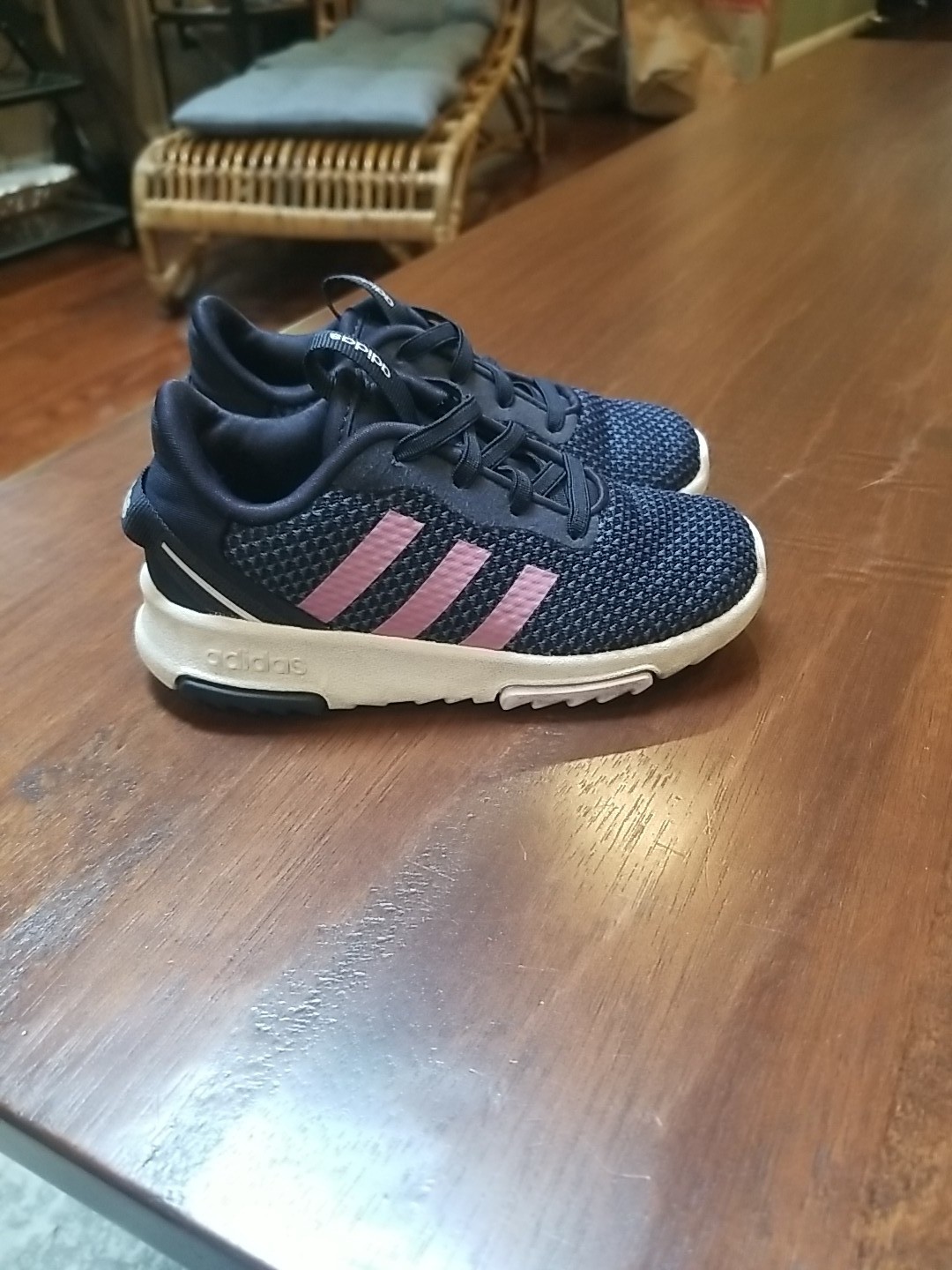 Adidas FX7286 Kids Racer TR 2.01 Shoes, Blue/Purple, Size 9K, Free Shipping!