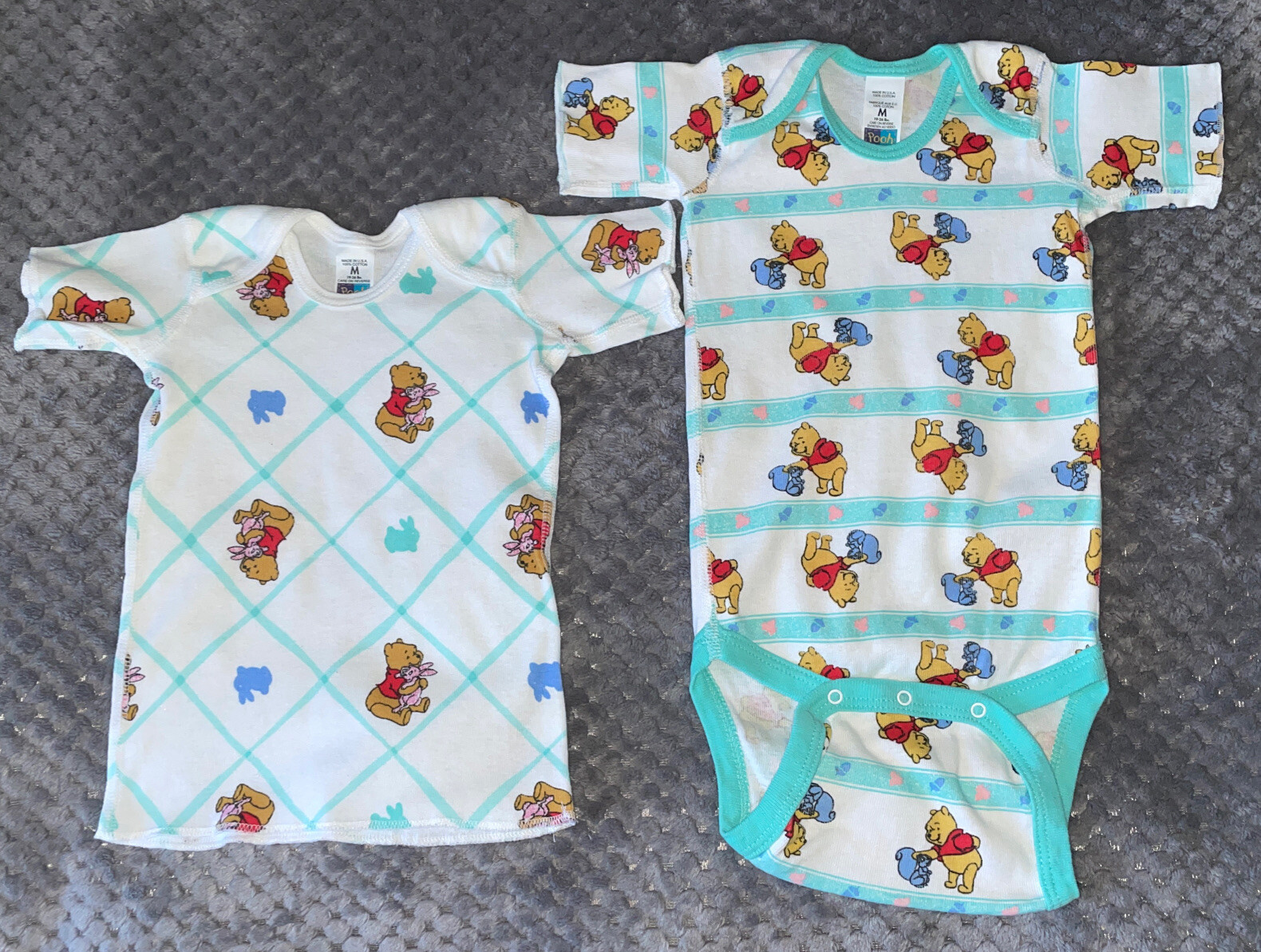 2 Pc Fruit of the Loom Infant Romper & T Shirt Set Sz 19-26 Lbs Winnie the Pooh
