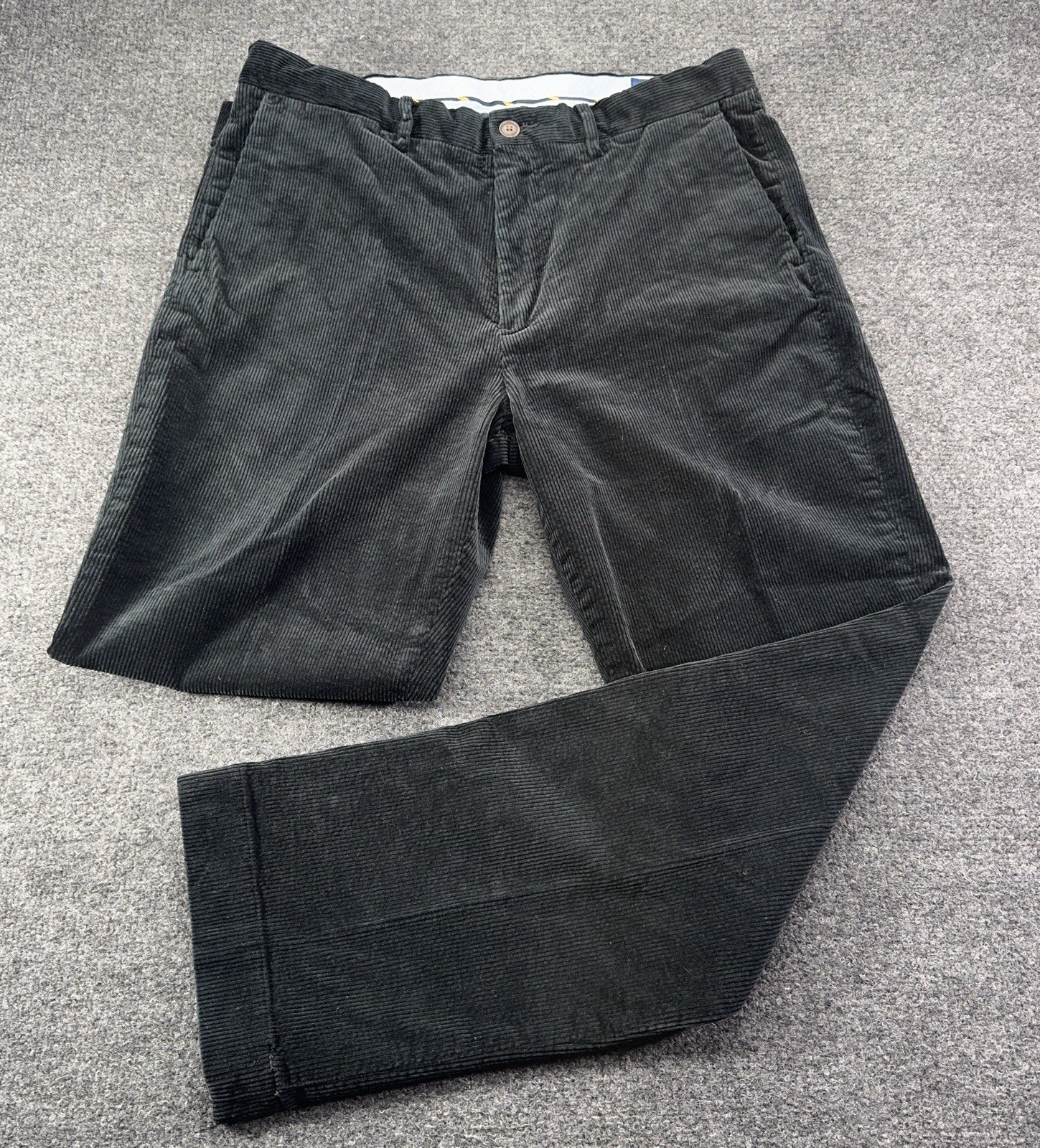 Polo Ralph Lauren Black Corduroy Pants Men’s Stretch Classic Fit 34×30 EUC