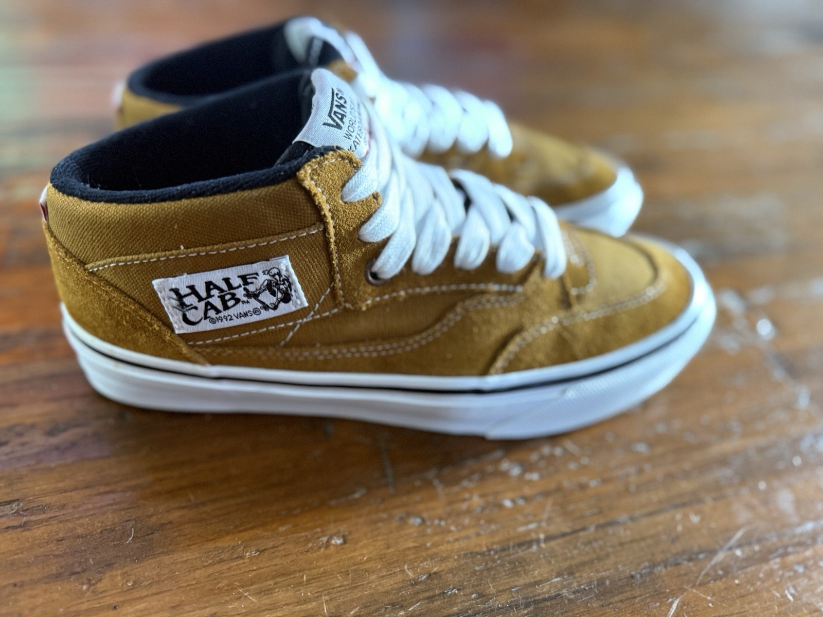 Vans Skate Half Cab 92 Andrew Reynolds Golden Brown Suede Men Size 7.5 Sneaker