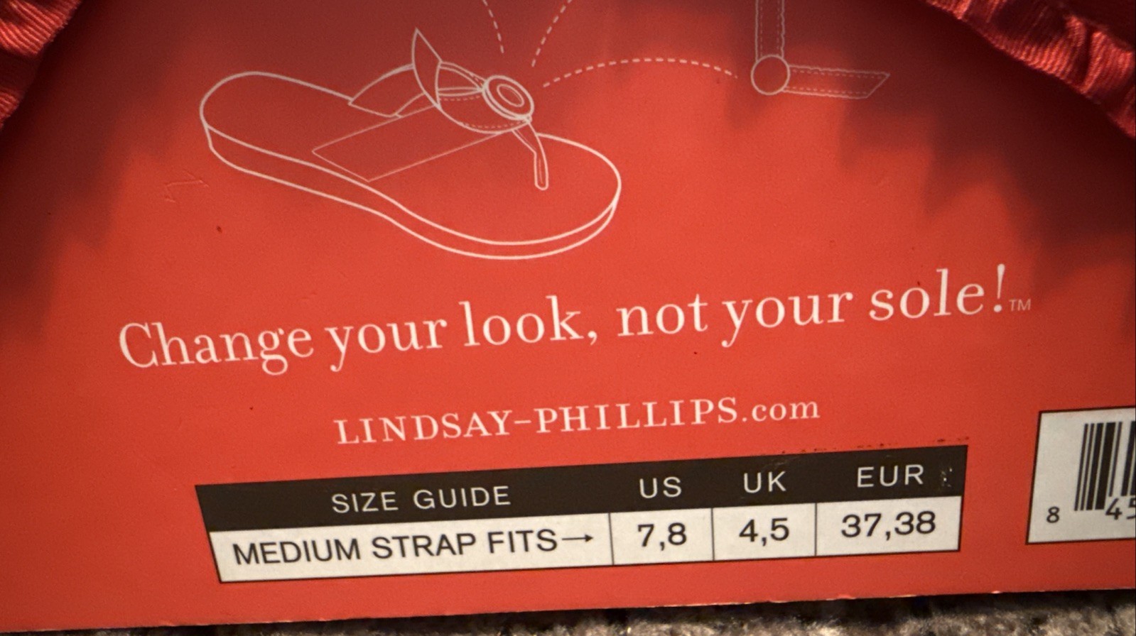 Lindsay Phillips Switchflops Interchangeable Straps Beverley Red Bead Sz M NEW