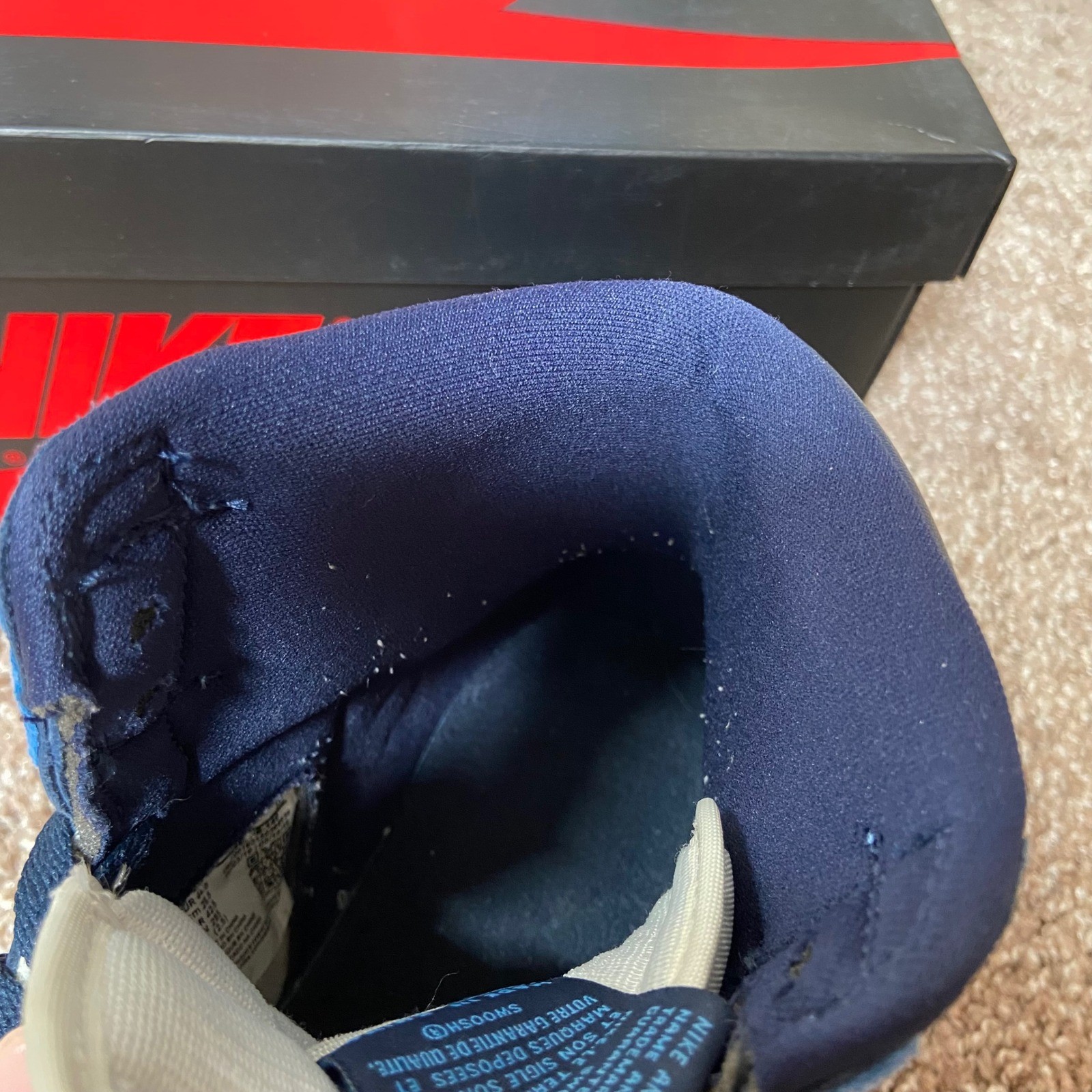 Jordan 1 Retro High OG Obsidian 2019 Men Size 10.5 Used with Box 555088-140