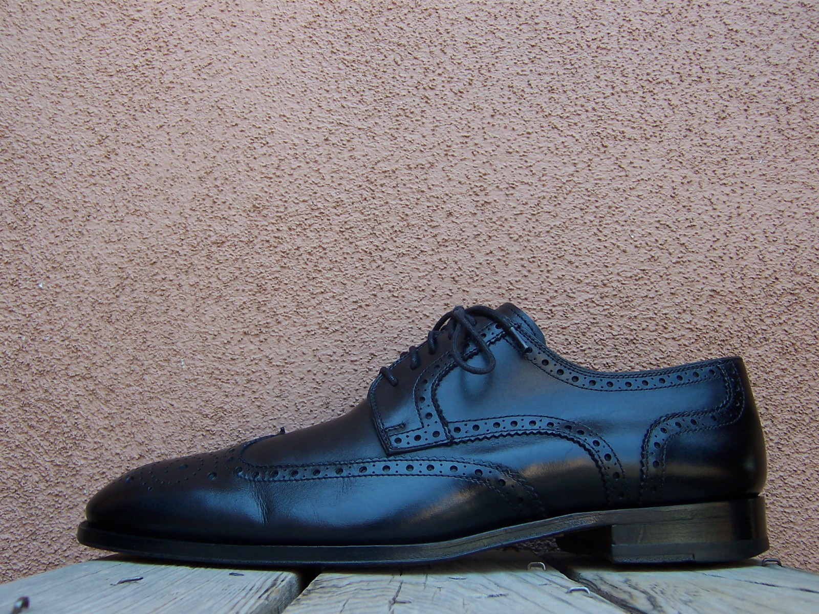 FLORSHEIM IMPERIAL Mens Casual Dress Shoes Black Leather Wingtip Oxfords Size 8M