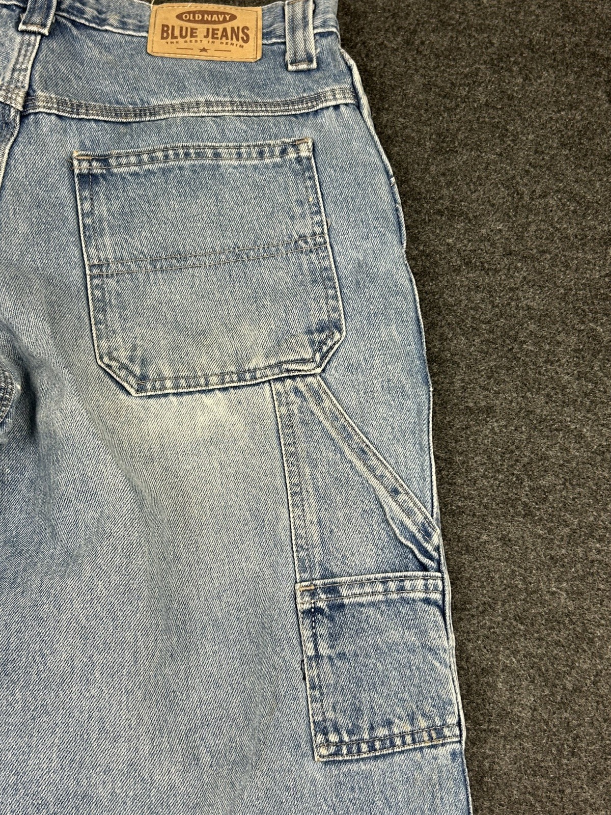 Vintage Y2K Old Navy Carpenter Painter Blue Jeans Men’s Size 29Wx30L Light Wash
