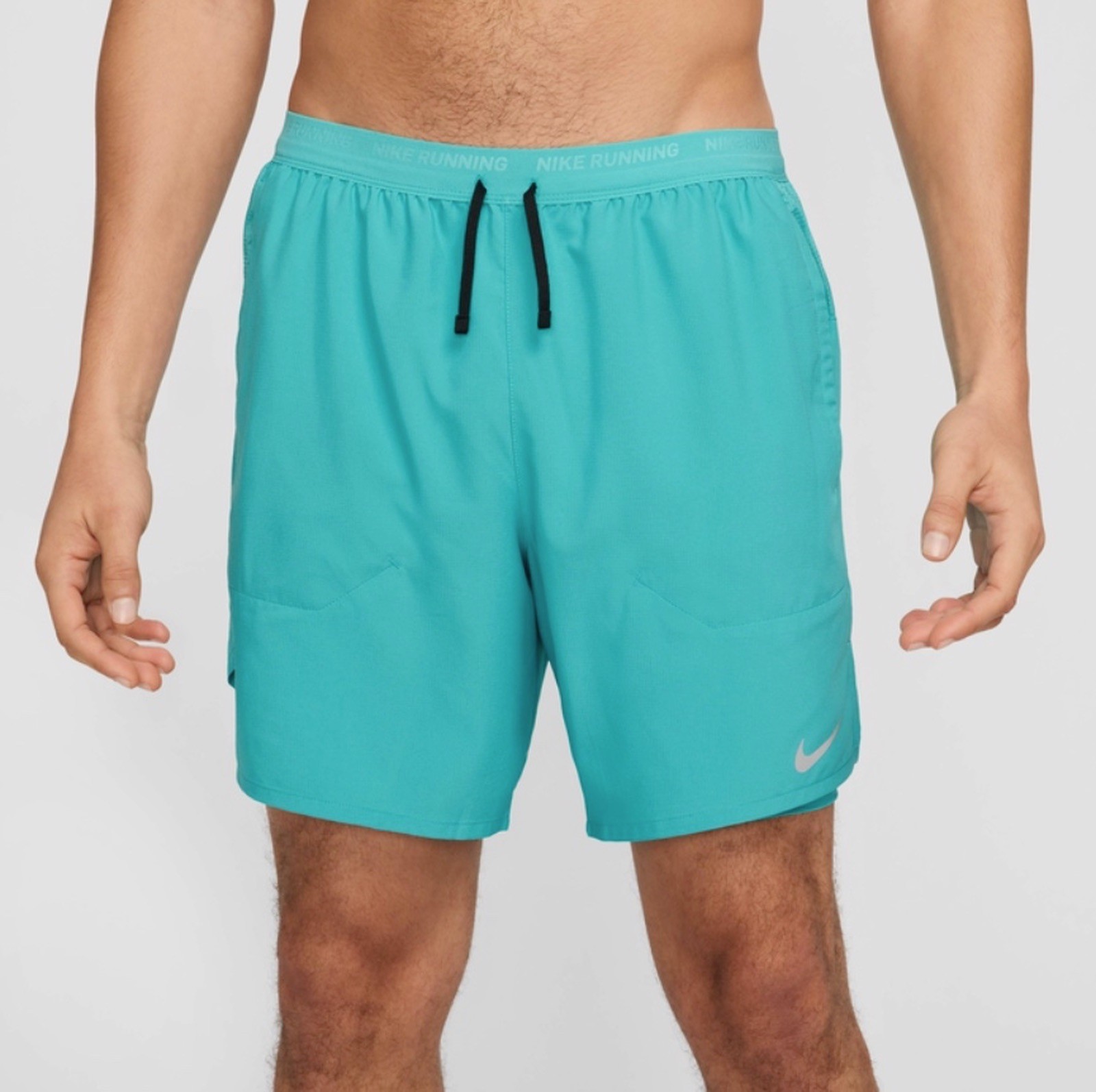 Nike Stride Dri-FIT 7″ 2 in 1 Running Shorts Blue DM4759-345 Mens Size L