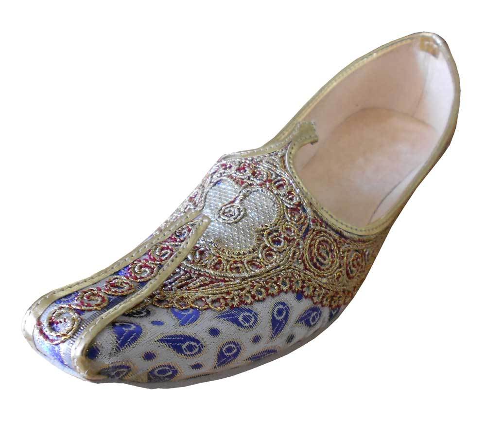 Wedding Men Shoes Jutties Multi-Color Handmade FlipFlops Sherwani Khussa US 6-11