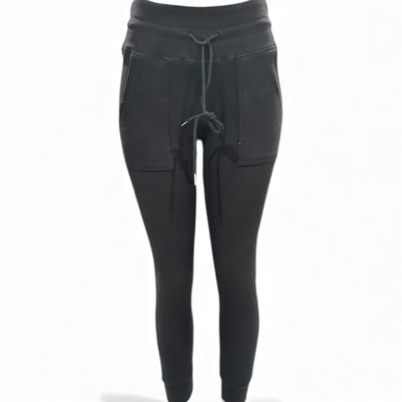 White Birch Joggers: Womens Solid Soft Fleece-Like Drawstring Pant w Pockets NWT