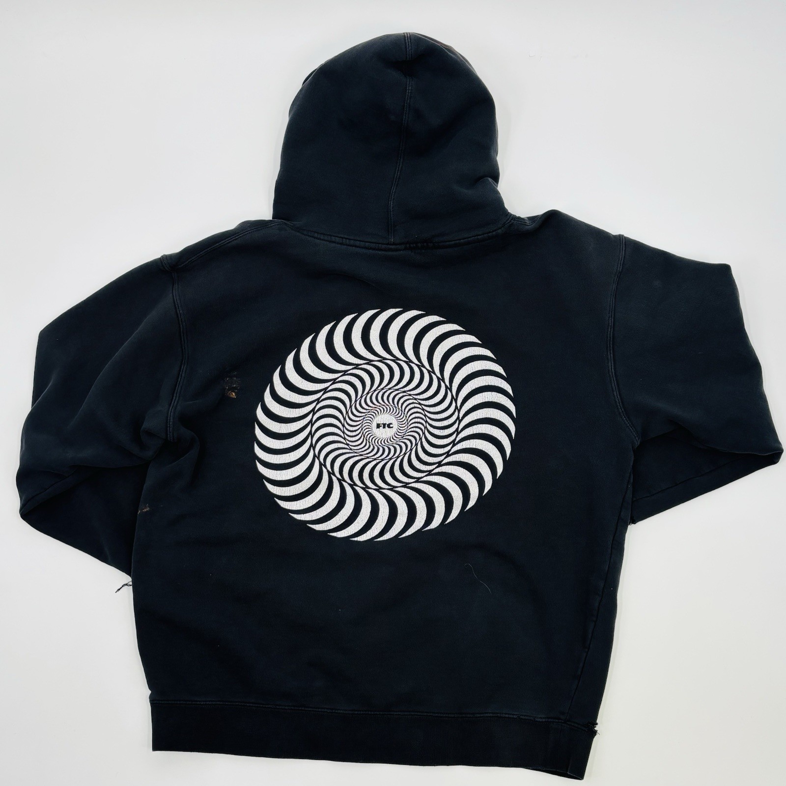 Spitfire x FTC Hoodie Sweatshirt Men’s Large Thashed Faded Skate Grunge