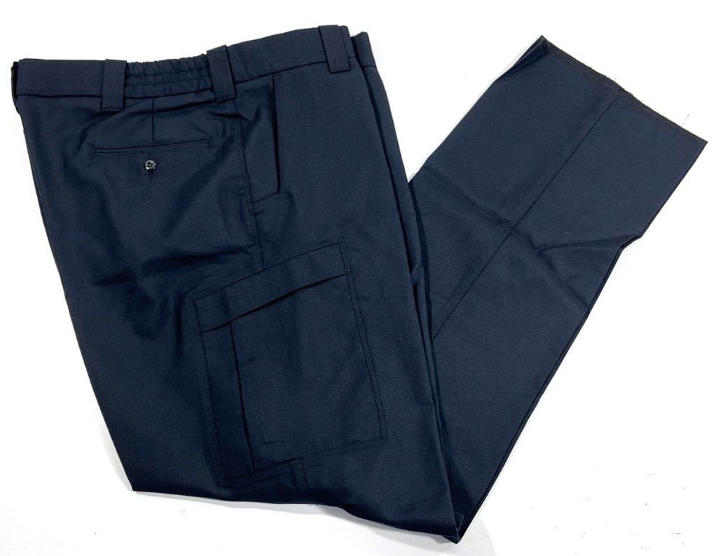 NEW MENS 50×36 FLYING CROSS WOOL BLEND PANTS W/ VERTX CARGO POCKETS NAVY NOHEM