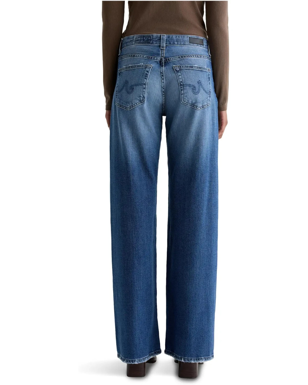 AG Adria Low Rise Wide Leg Jeans MSRP $265