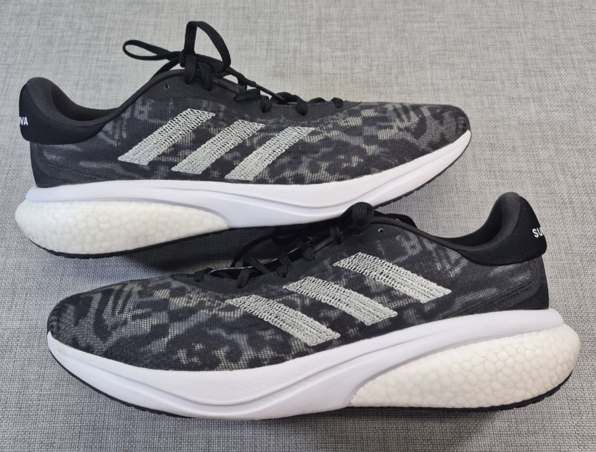 Adidas Supernova 3 Black Geometric Running Sneakers US Size 12.5 – EU 47 1/3