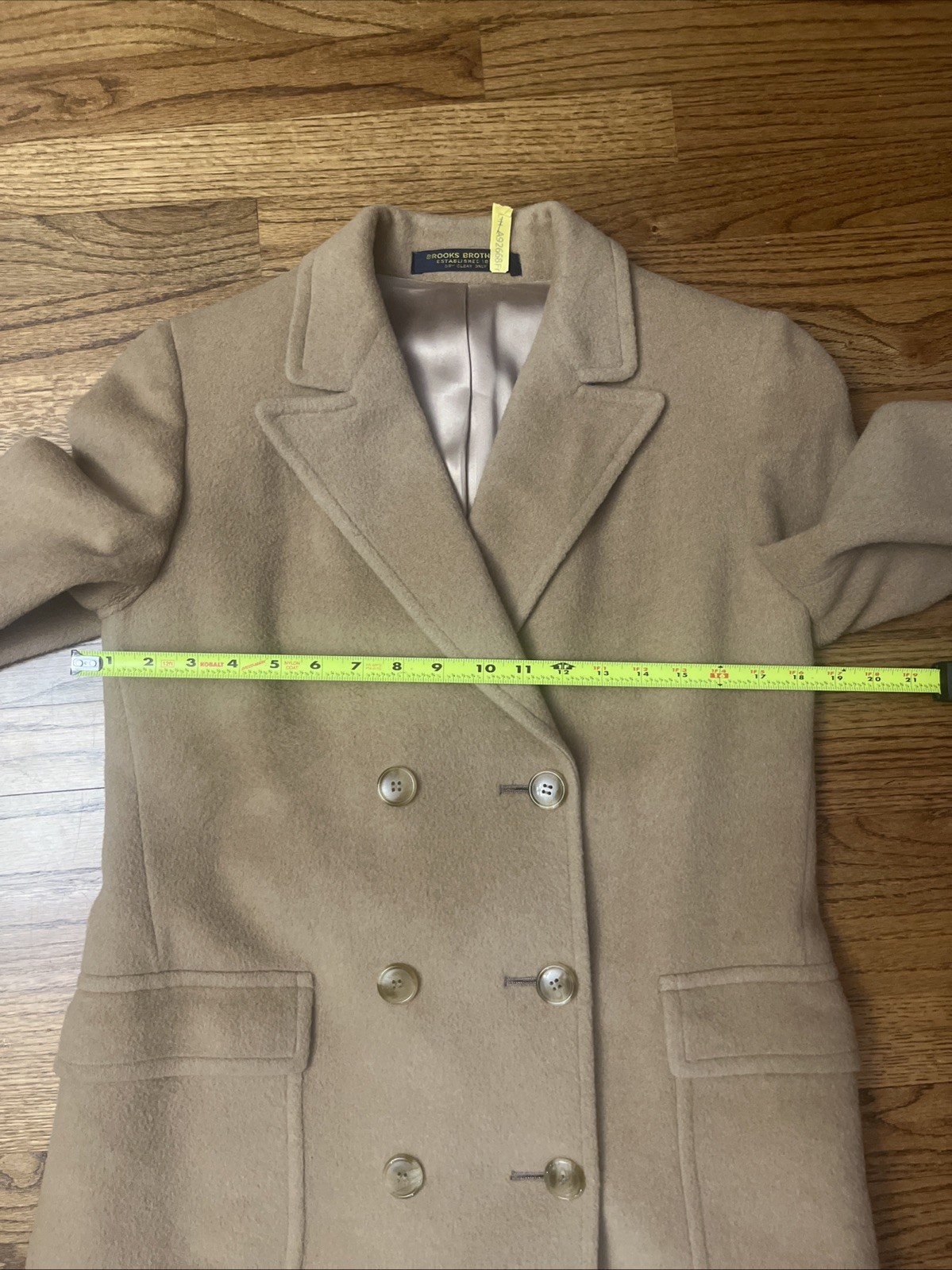 VINTAGE BROOKS BROTHERS MEN’S CAMELS HAIR DOUBLE BREASTED COAT