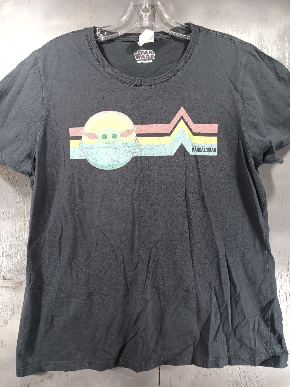Port & Company T Shirt Star Wars Mandalorian Black Large