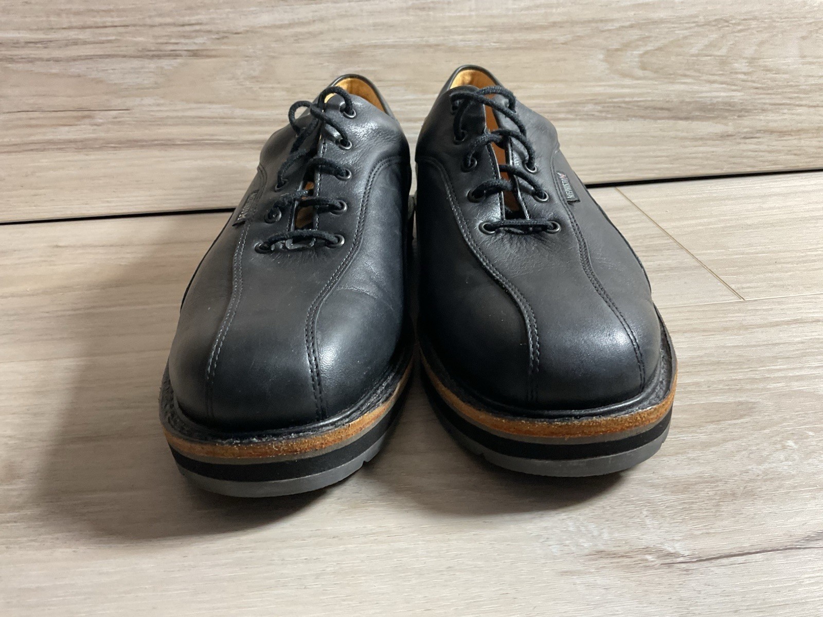 Mephisto Derby Oxfords Goodyear Welt Women Size 9 Black Leather Comfort Shoes
