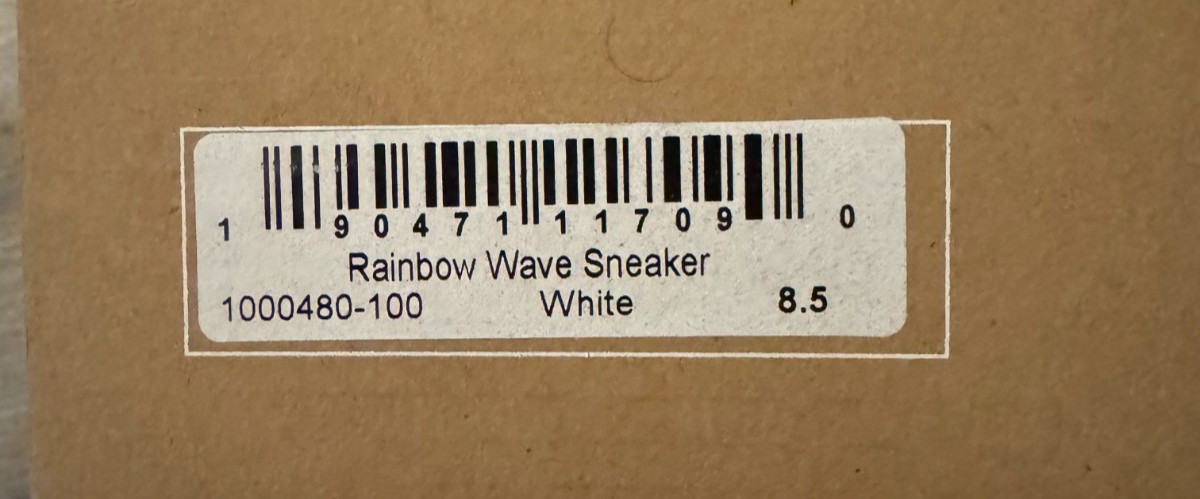 Soludos The Ibiza Classic Sneaker Oasis White/Rainbow Wave-CHOOSE SIZE-BRAND NEW