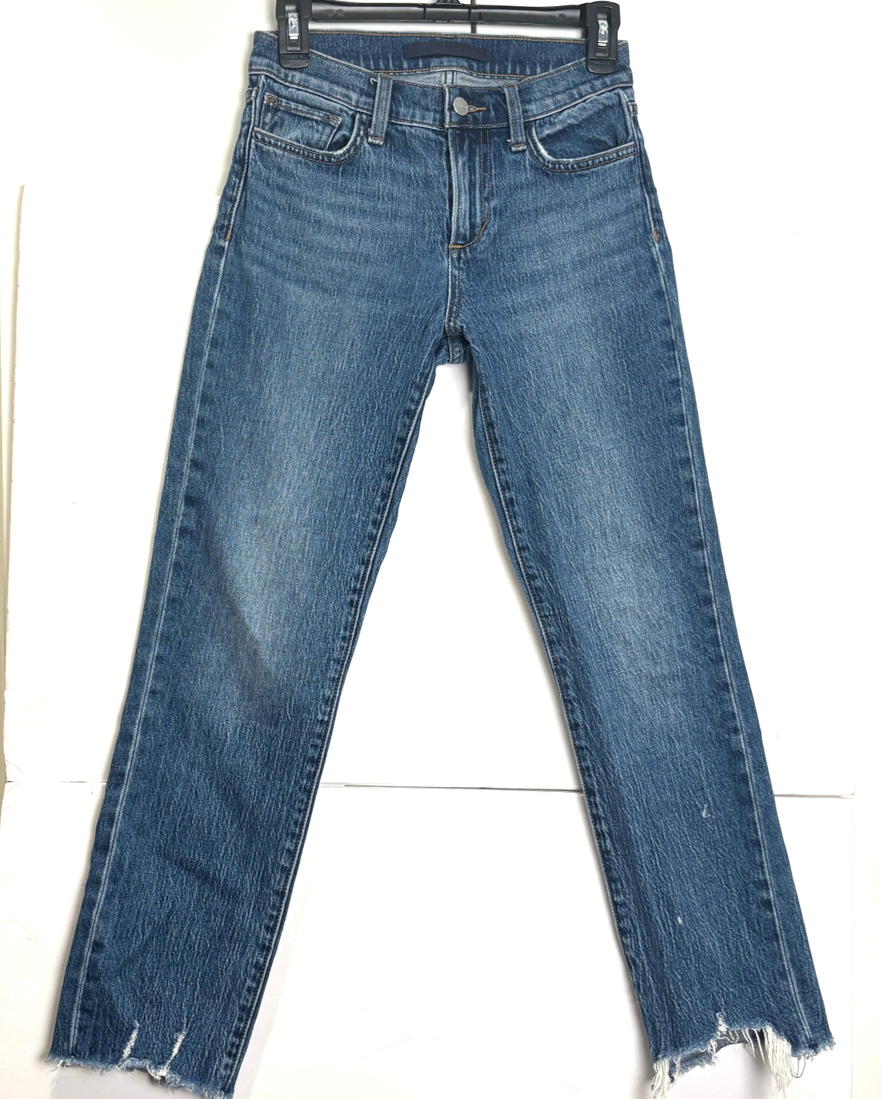 Joe’s Jeans The Lara Womens Actual 23×26 Mid Rise Cigarette Frayed Cuffs