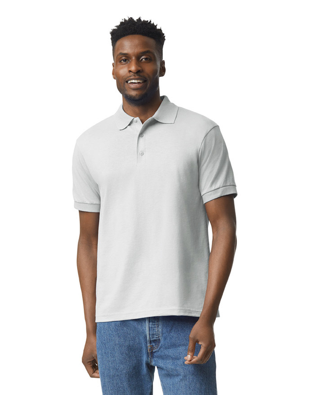 5 Pack Of Gildan G880 Adult Short Sleeve T Shirt 3 Button Placket Jersey Polo