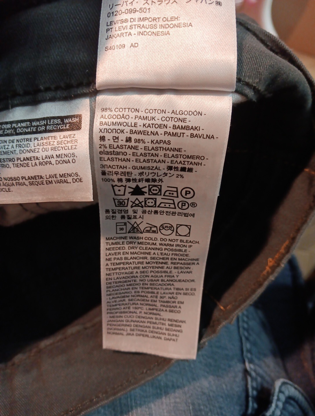 Levi’s Men’s 502 Series Dark Grey Jeans Size 38×30 (B7)