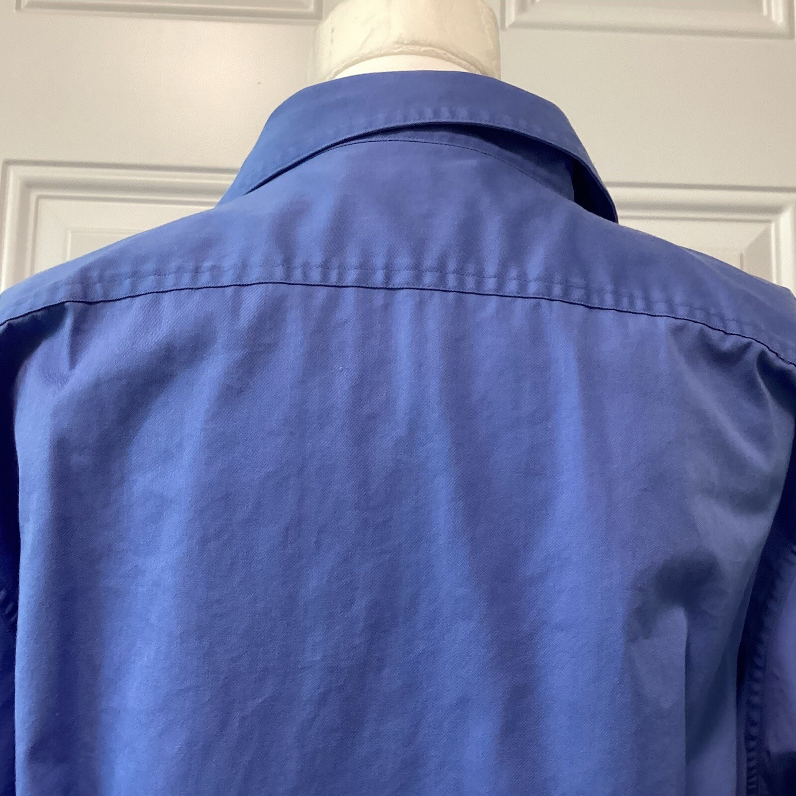 Land Ends Women’s Blue Button Up Collared Short Sleeve Size XL 18 – 20