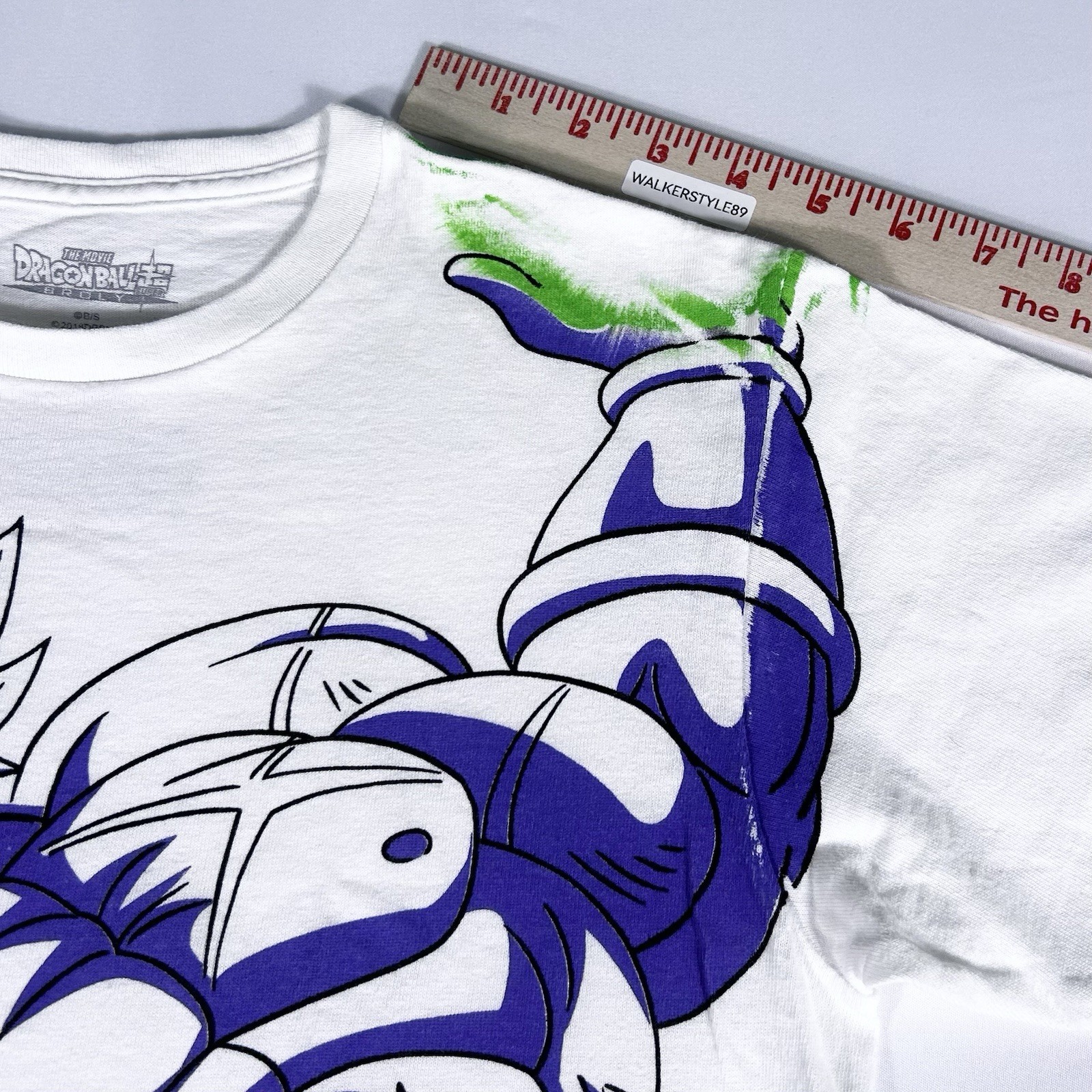 Dragon Ball Super Broly Men’s S White Toei Animation Anime Graphic T-Shirt