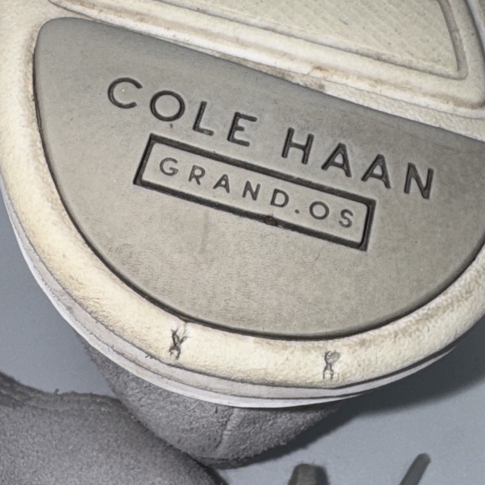 Cole Haan Grand.OS Waterproof Wingtip Oxfords Mens 8.5 B Gray Dress Shoes