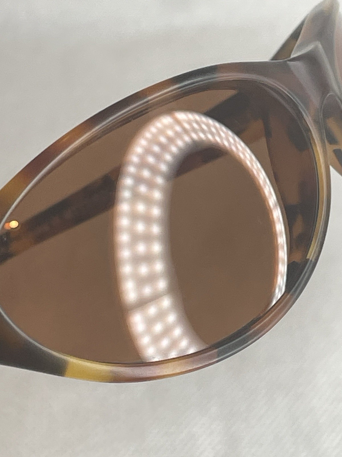 VTG Torque Hand Made Polarized Sunglasses Tortoise Wrap Brown Lens P-9906 125mm