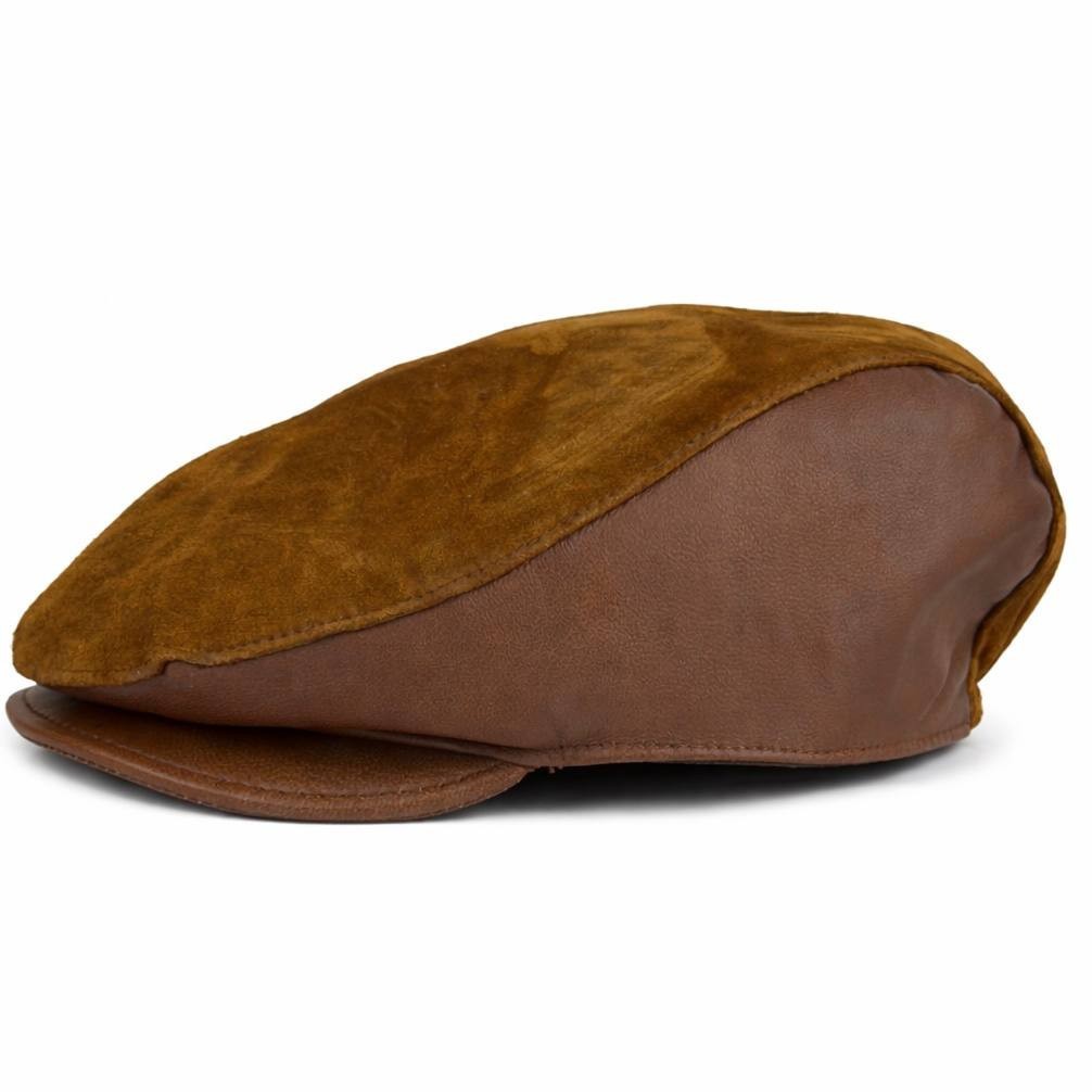 Men’s Gatsby Leather Flat Cap Newsboy Driving Hat Vintage Hat