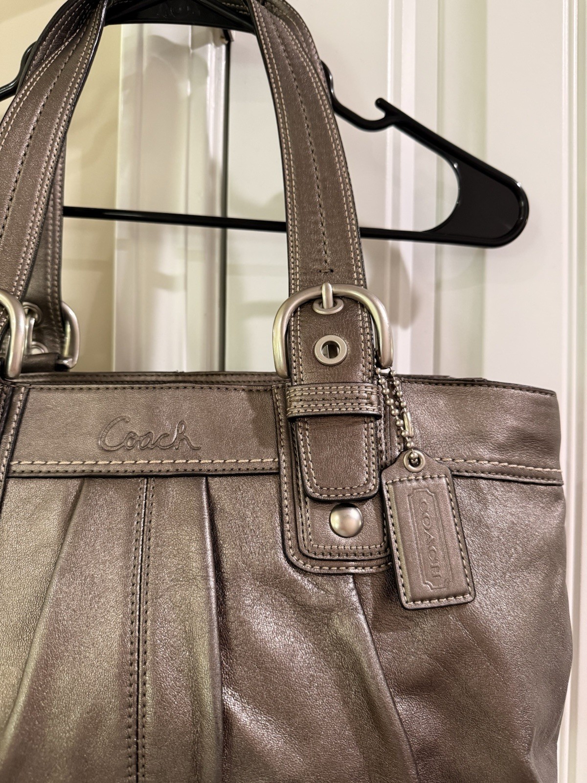 Coach Soho Pleated Leather Tote