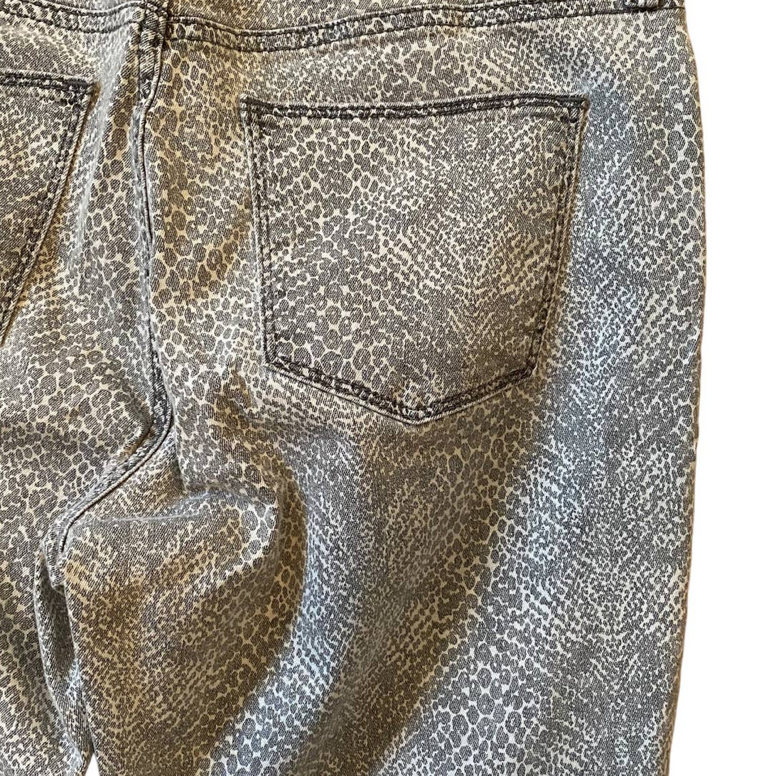 Universal Thread Grey White Snake Pattern Denim Jeans Straight Leg 12