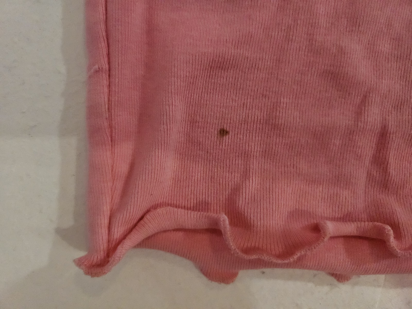 dELiA*s – YSK Ribbed Pink Short-Sleeve Embroidered Frilled Hem Sleeve Cuff