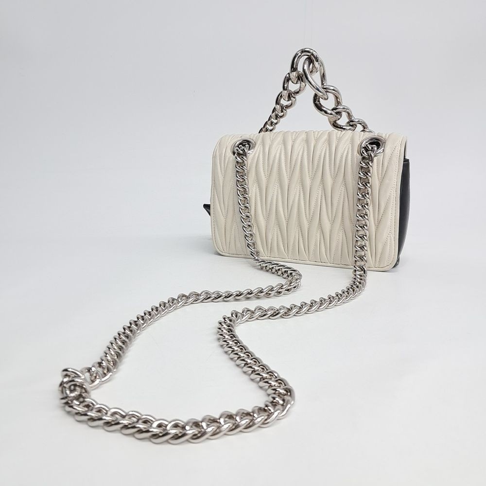 Miu Miu Matelassé Nappa Lambskin Leather Chain Shoulder Bag (5BD016)