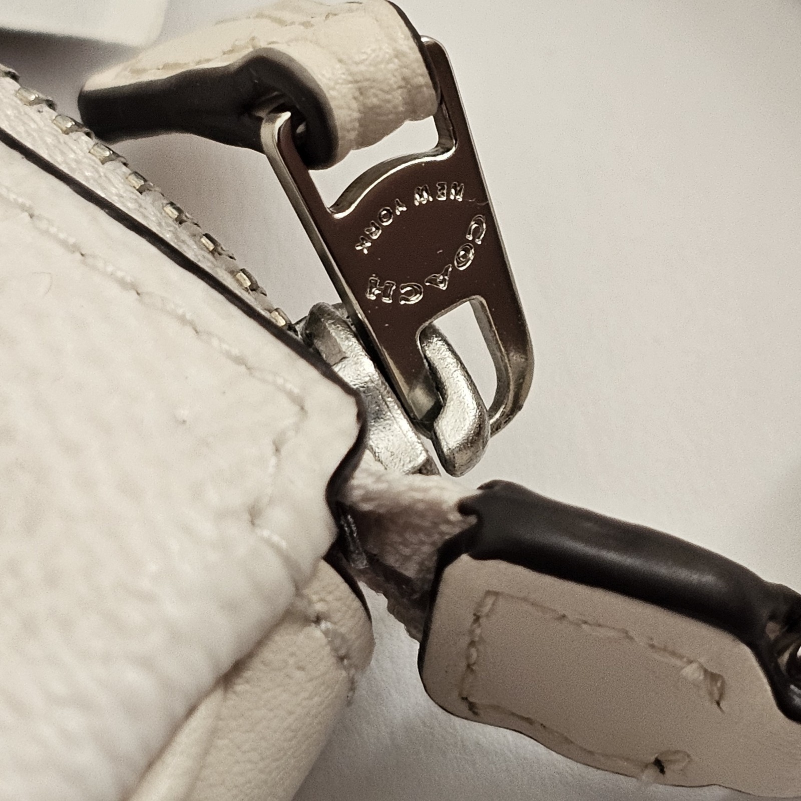 Coach ~ Mini Nolita Bag Charm In Signature Canvas White/Chalk CX067 NWT